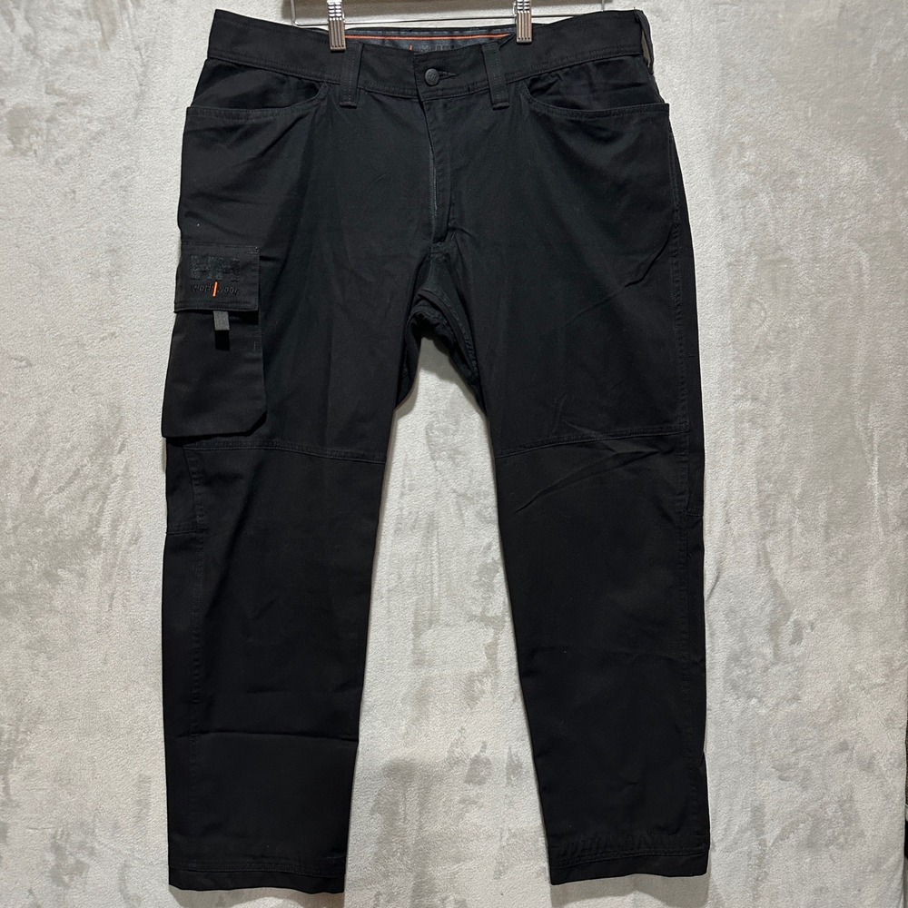 Helly Hansen Workwear Mens Black Utility Cargo Pants W38 Cotton Blend